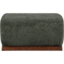  Manufacturer Color_Green -- Akira Green Fabric Upholstered Ottoman IMAGE 3