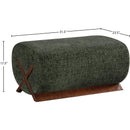  Manufacturer Color_Green -- Akira Green Fabric Upholstered Ottoman IMAGE 7
