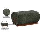  Manufacturer Color_Green -- Akira Green Fabric Upholstered Ottoman IMAGE 8