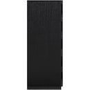  Color_Black -- Meridian Scallop 5 Drawer Chest IMAGE 4