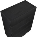  Color_Black -- Meridian Scallop 5 Drawer Chest IMAGE 7