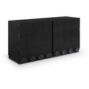  Color_Black -- Meridian Scallop 6 Drawer Dresser IMAGE 1