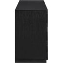  Color_Black -- Meridian Scallop 6 Drawer Dresser IMAGE 4