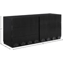  Color_Black -- Meridian Scallop 6 Drawer Dresser IMAGE 8