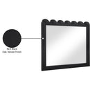 Meridian Scallop Black Oak Veneer Mirror IMAGE 7