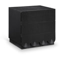  Color_Black -- Meridian Scallop 3 Drawer Nightstand IMAGE 1