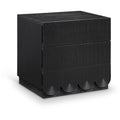 Meridian Scallop Black Night Stand IMAGE 1