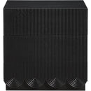  Color_Black -- Meridian Scallop 3 Drawer Nightstand IMAGE 3