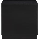  Color_Black -- Meridian Scallop 3 Drawer Nightstand IMAGE 5