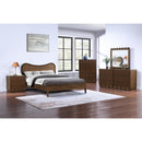  Color_Brown -- Scallop Brown Oak Veneer Dresser IMAGE 10
