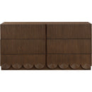 Meridian Scallop Brown Dresser IMAGE 3