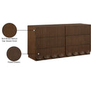 Meridian Scallop Brown Dresser IMAGE 9