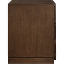  Color_Brown -- Scallop Brown Oak Veneer Nightstand IMAGE 4