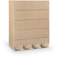  Color_Natural -- Scallop Natural Oak Veneer Chest IMAGE 1