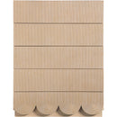  Color_Natural -- Scallop Natural Oak Veneer Chest IMAGE 3