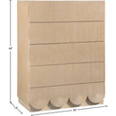  Color_Natural -- Scallop Natural Oak Veneer Chest IMAGE 8