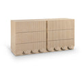  Color_Natural -- Scallop Natural Oak Veneer Dresser IMAGE 1