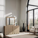  Color_Natural -- Scallop Natural Oak Veneer Dresser IMAGE 2