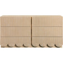  Color_Natural -- Scallop Natural Oak Veneer Dresser IMAGE 3