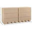  Color_Natural -- Scallop Natural Oak Veneer Dresser IMAGE 8