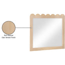  Meridian Scallop Natural Oak Veneer Mirror IMAGE 7