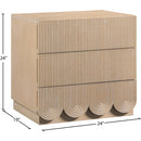 Color_Natural -- Scallop Natural Oak Veneer Nightstand IMAGE 8