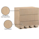  Color_Natural -- Scallop Natural Oak Veneer Nightstand IMAGE 9