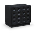Meridian Compass Black Night Stand IMAGE 1