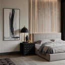  Color_Black -- Meridian Compass 1 Drawer Nightstand IMAGE 2