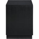  Color_Black -- Meridian Compass 1 Drawer Nightstand IMAGE 4