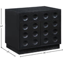  Color_Black -- Meridian Compass 1 Drawer Nightstand IMAGE 8