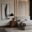  Color_Brown -- Compass Brown Oak Veneer Nightstand IMAGE 2
