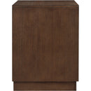  Color_Brown -- Compass Brown Oak Veneer Nightstand IMAGE 4