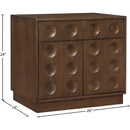  Color_Brown -- Compass Brown Oak Veneer Nightstand IMAGE 8