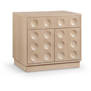  Color_Natural -- Compass Natural Oak Veneer Nightstand IMAGE 1