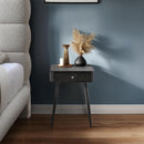  Color_Black -- Rylan Black Iron Nightstand IMAGE 2