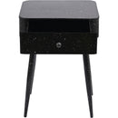Meridian Rylan Black Iron Night Stand IMAGE 3