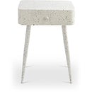 Meridian Rylan White Iron Night Stand IMAGE 1