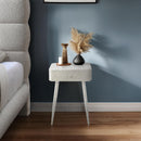  Color_White -- Rylan White Iron Nightstand IMAGE 2