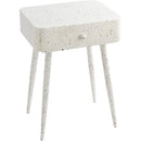 Meridian Rylan White Iron Night Stand IMAGE 4