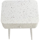 Meridian Rylan White Iron Night Stand IMAGE 7