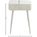  Color_White -- Rylan White Iron Nightstand IMAGE 9