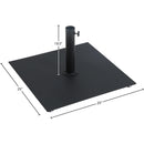  Meridian Belize Black Steel Patio Umbrella Base IMAGE 16