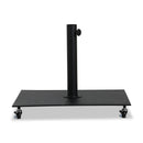  Meridian Belize Black Steel Patio Umbrella Base IMAGE 1
