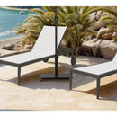  Meridian Belize Black Steel Patio Umbrella Base IMAGE 2