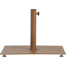  Meridian Belize Teak Steel Patio Umbrella Base IMAGE 3