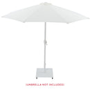  Meridian Belize White Steel Patio Umbrella Base IMAGE 15