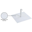  Meridian Belize White Steel Patio Umbrella Base IMAGE 17