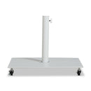  Meridian Belize White Steel Patio Umbrella Base IMAGE 1