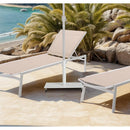  Meridian Belize White Steel Patio Umbrella Base IMAGE 2